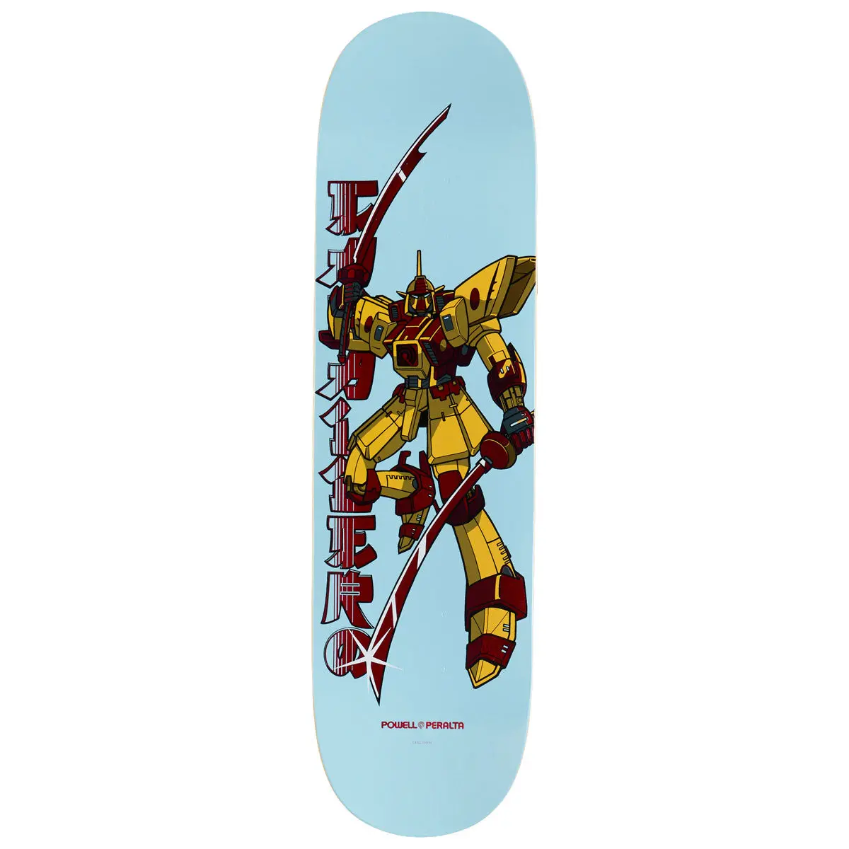Powell-Peralta Steve Caballero Gundam Skateboard Deck - Light Blue/Red Foil - 8.50" 1