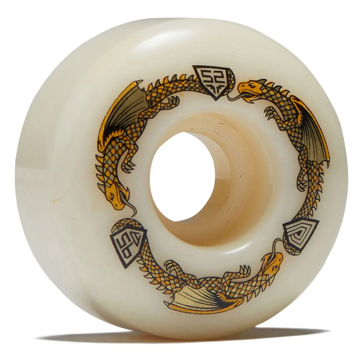 Powell-Peralta Dragon Formula 95A V1 Skateboard Wheels - Off White - 52Mm 1