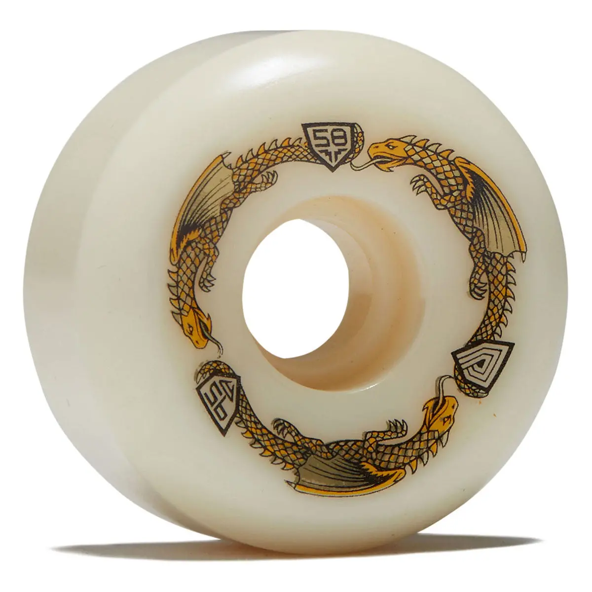 Powell-Peralta Dragon Formula 95A Rb2 Skateboard Wheels - Off White - 58Mm 1