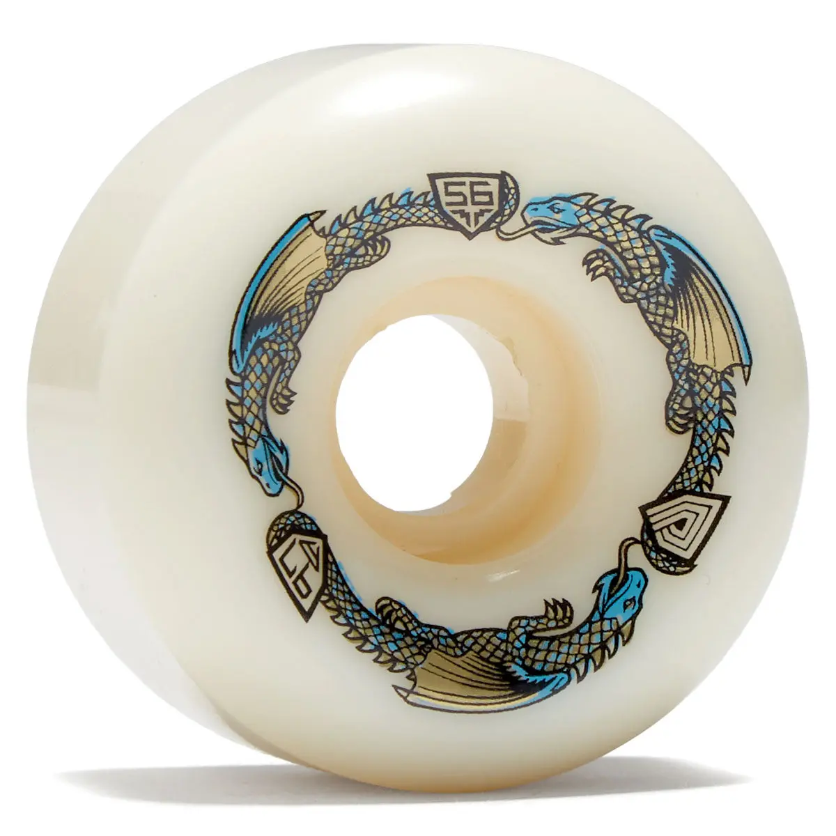 Powell-Peralta Dragon Formula 97A V6 Skateboard Wheels - Off White - 56Mm 1