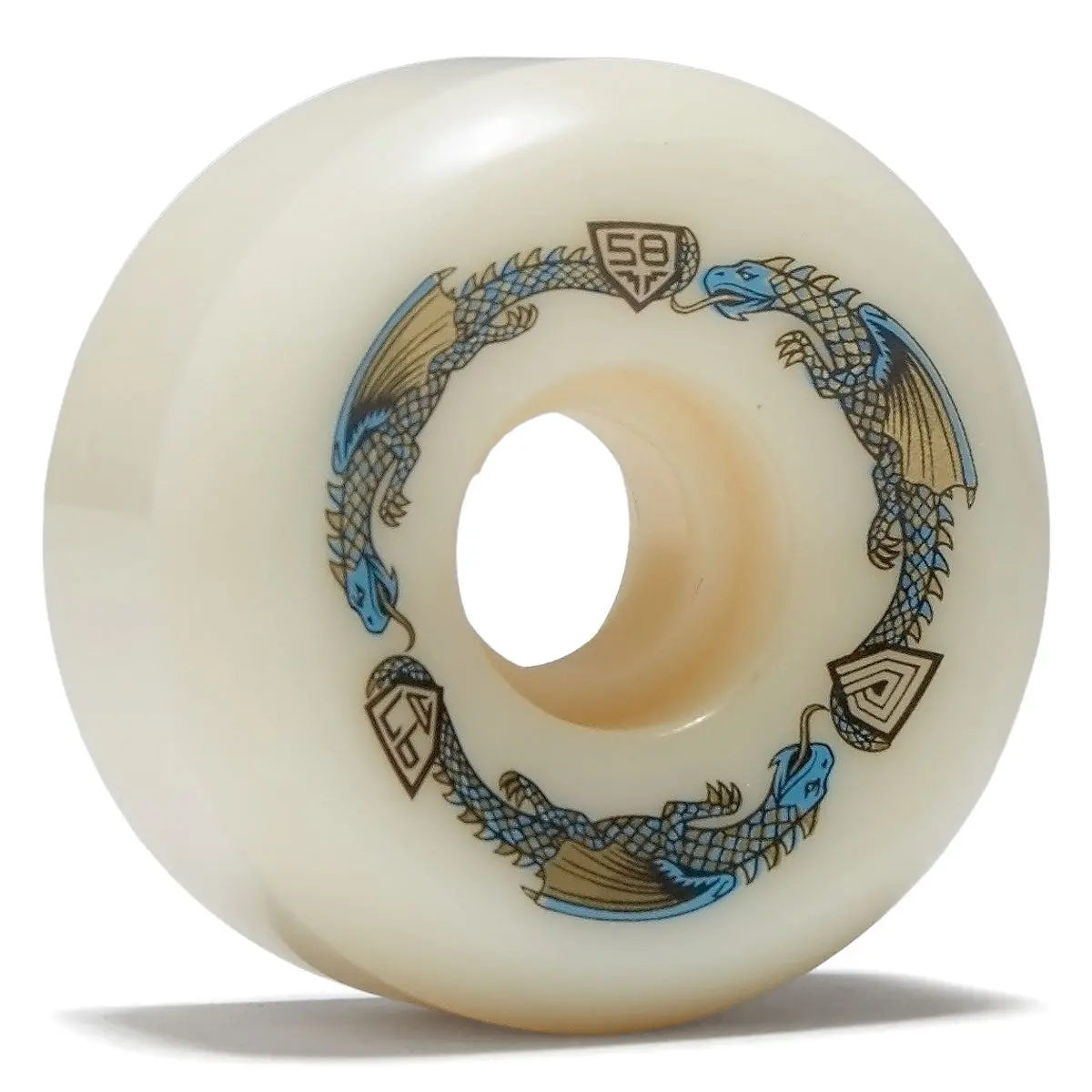 Powell-Peralta Dragon Formula 97A Rb2 Skateboard Wheels - Off White - 58Mm 1