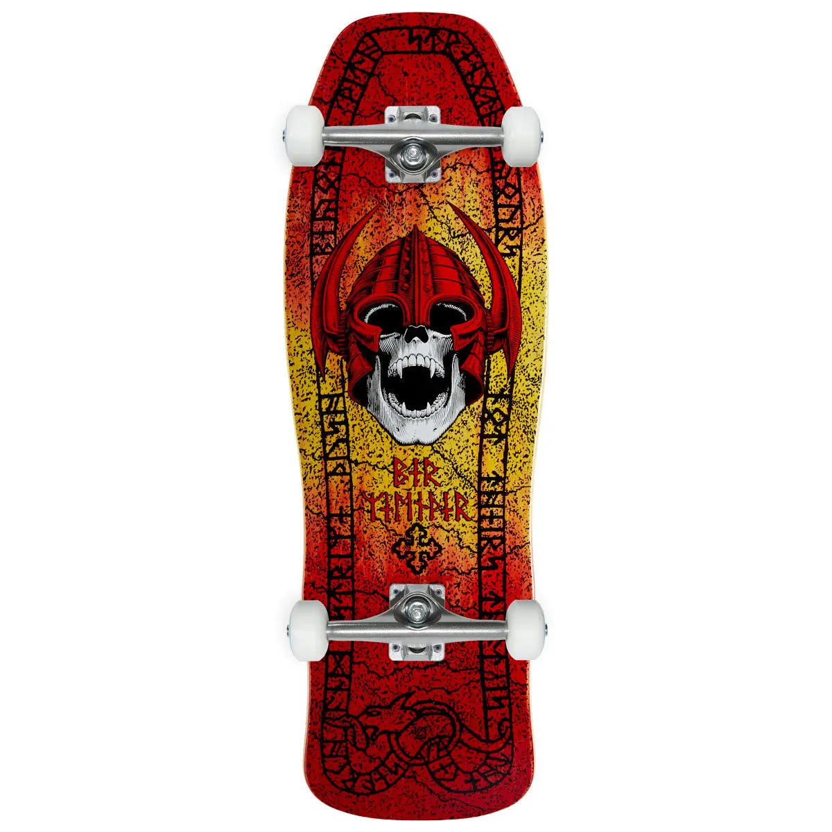 Powell-Peralta Per Wilinder Skull 12 Skateboard Complete - Red/Yellow Fade - 9.625" 1