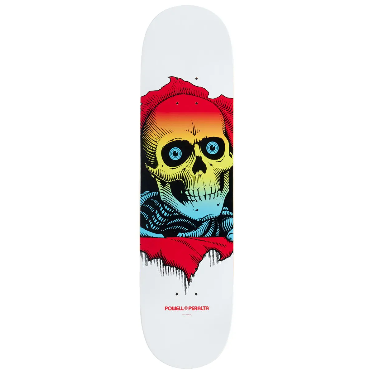 Powell-Peralta Ripper Skateboard Deck - Yellow Fade/White - 8.00" 1