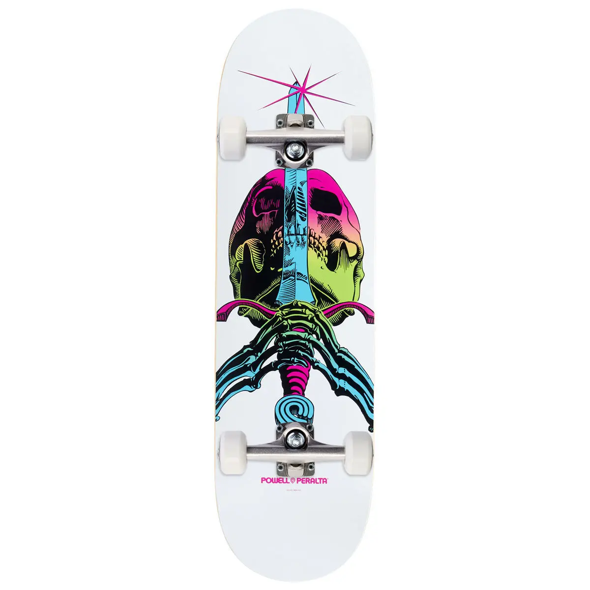Powell-Peralta Ray Rodriguez Skull & Sword Skateboard Complete - Lime Fade/White - 9.00" 1