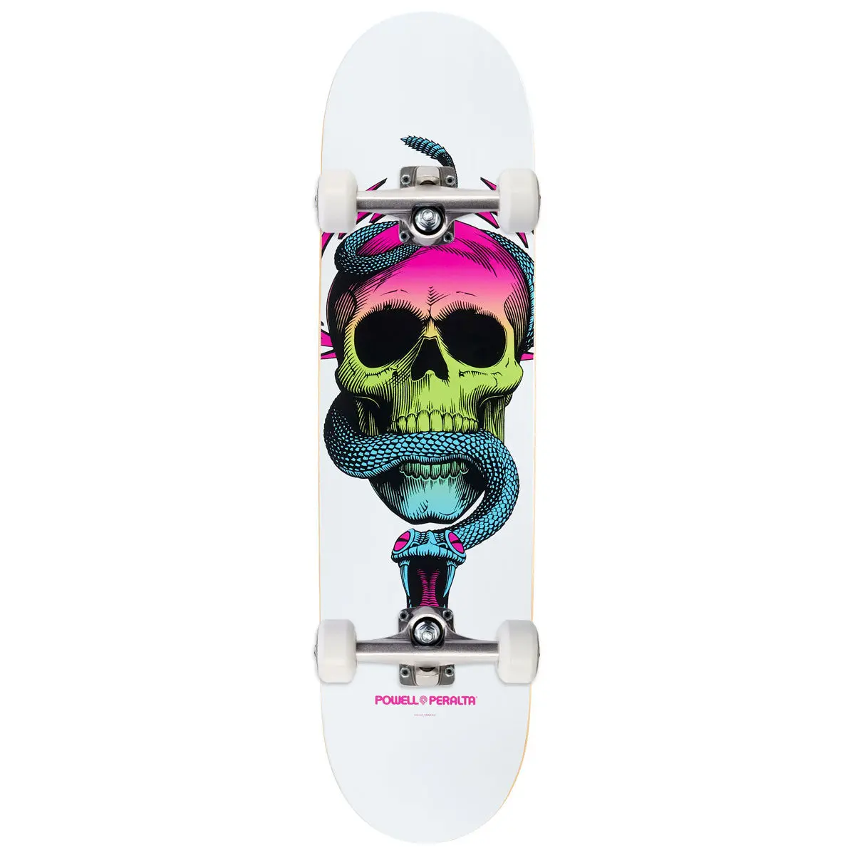 Powell-Peralta Mike Mcgill Skull & Snake Skateboard Complete - Lime Fade/White - 8.00" 1