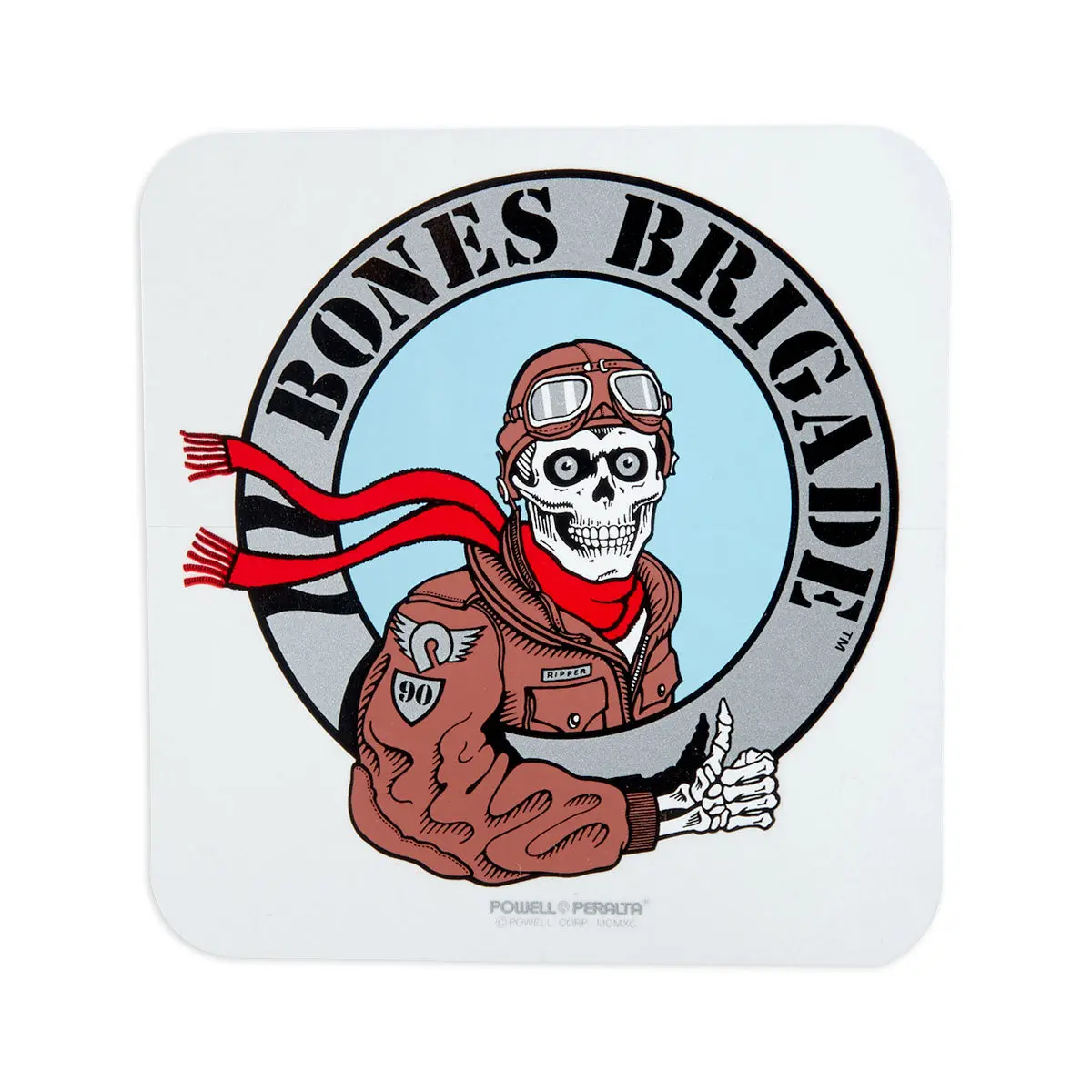 Bones Brigade Ripper Pilot Stickers - Metallic 1