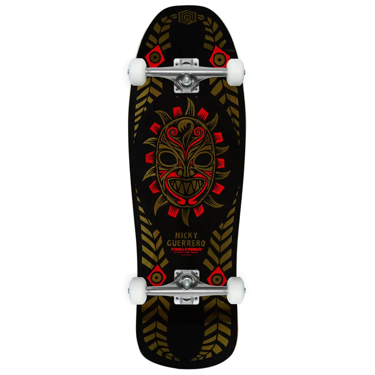 Powell-Peralta Nicky Guerrero Mask 07 Reissue Skateboard Complete - Black/Gold Foil - 10.00" 1