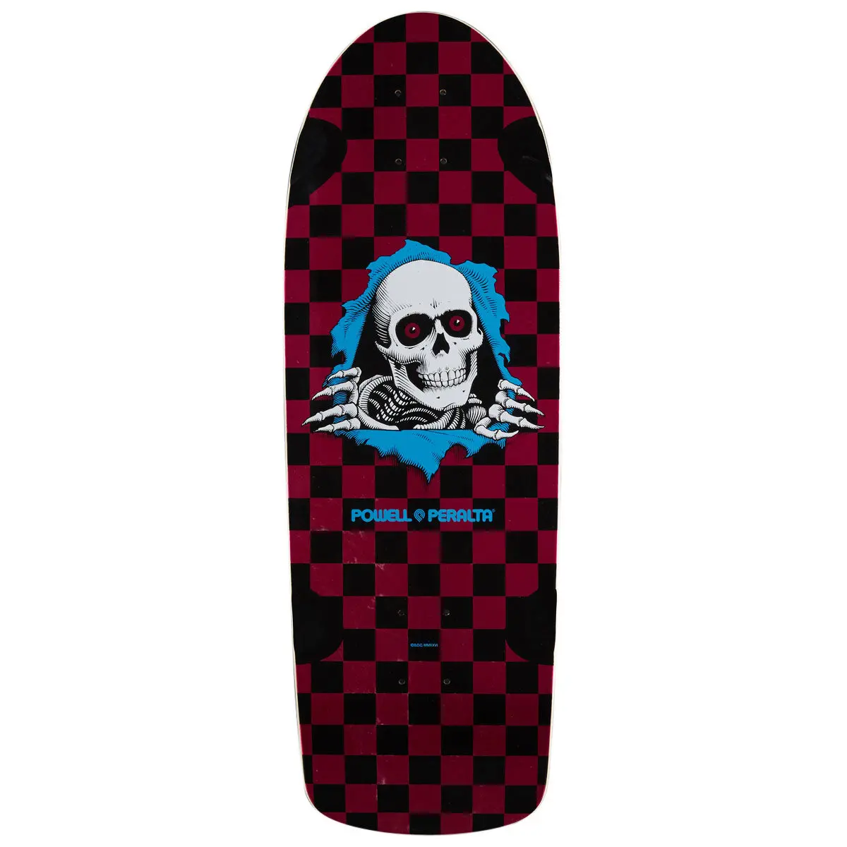 Powell-Peralta Ripper Og Checkered 18 Reissue Skateboard Deck - Pink Foil - 10.00" 1