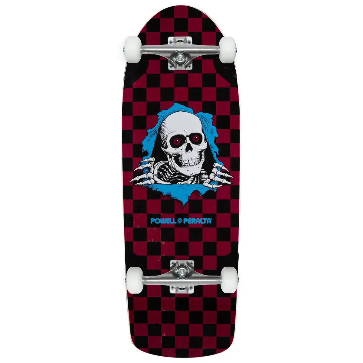 Powell-Peralta Ripper Og Checkered 18 Reissue Skateboard Complete - Pink Foil - 10.00" 1