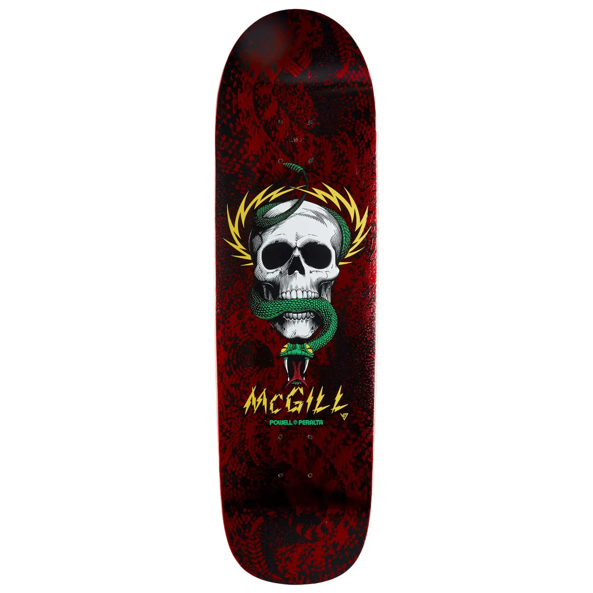 Powell-Peralta Flight Mike Mcgill Skull & Snake Skateboard Deck - Red Foil - 9.01" 1
