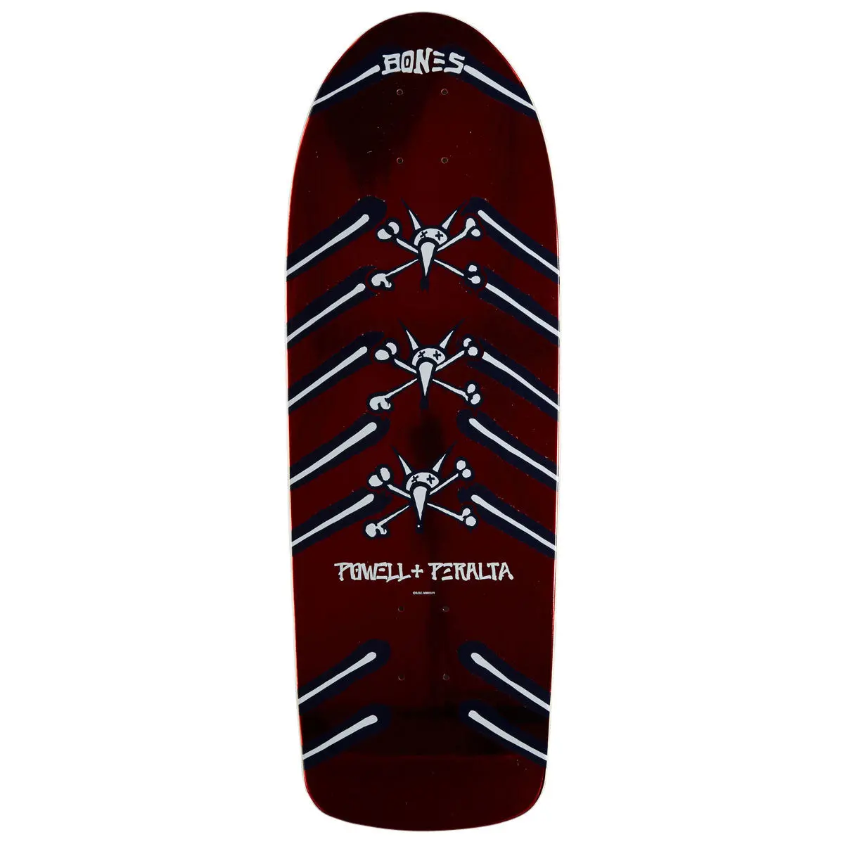 Powell-Peralta Rat Bones Og 01 Skateboard Deck - Navy/Red Foil - 10.00" 1
