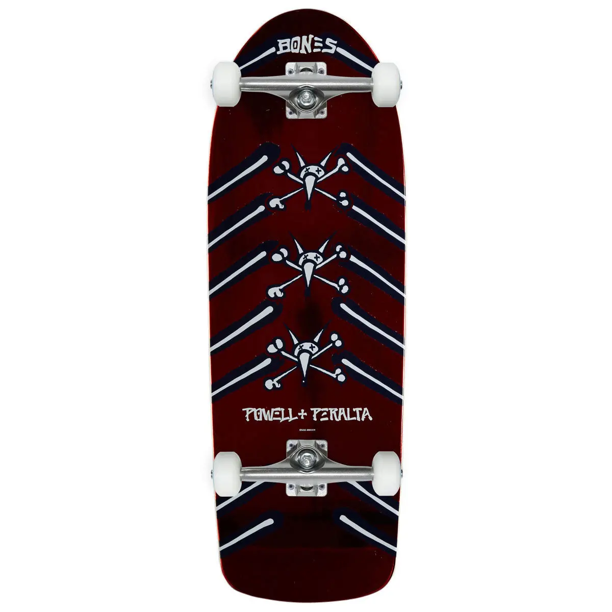 Powell-Peralta Rat Bones Og 01 Skateboard Complete - Navy/Red Foil - 10.00" 1