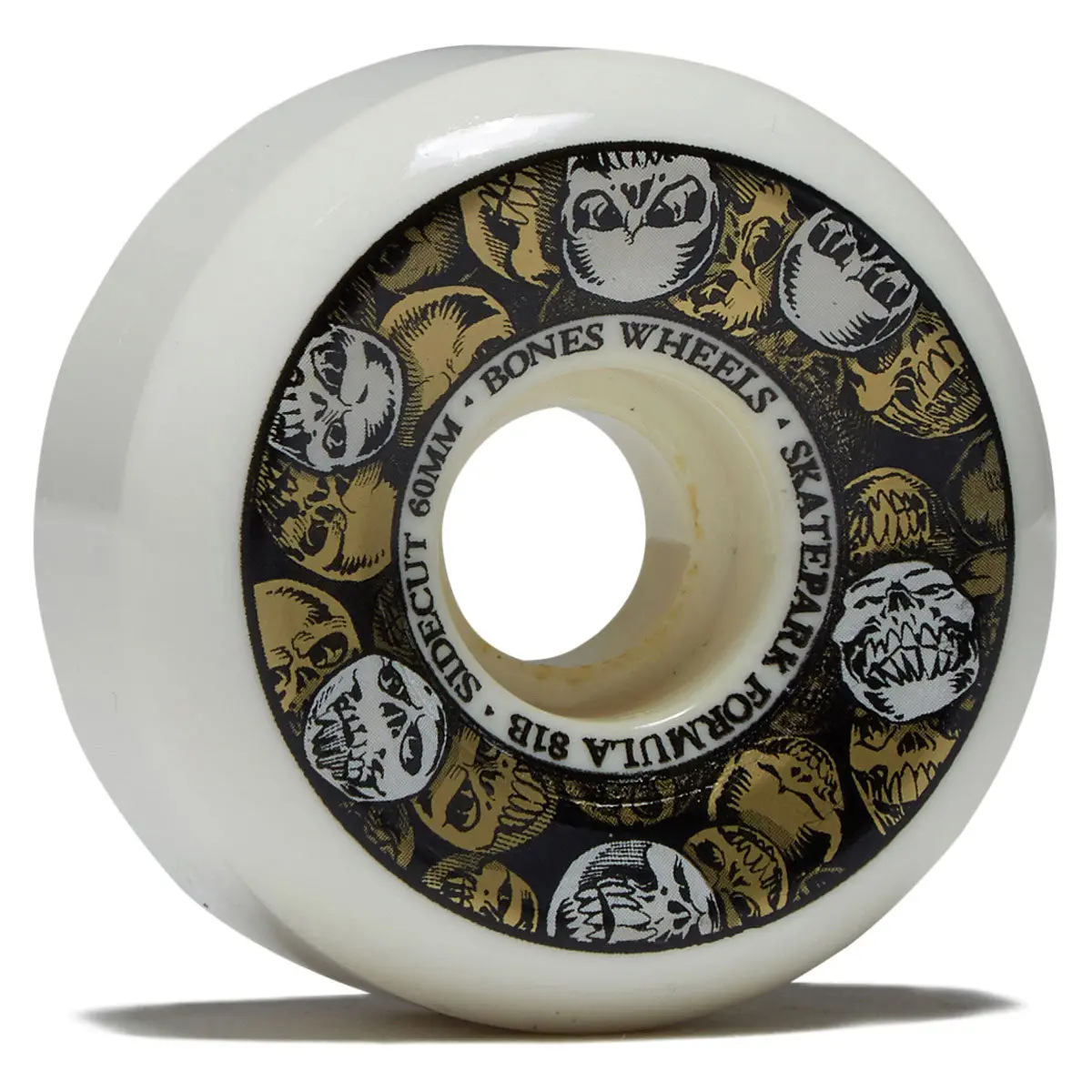 Bones Spf Sidecuts 101A V5 Sidecut Skateboard Wheels - 60Mm 1