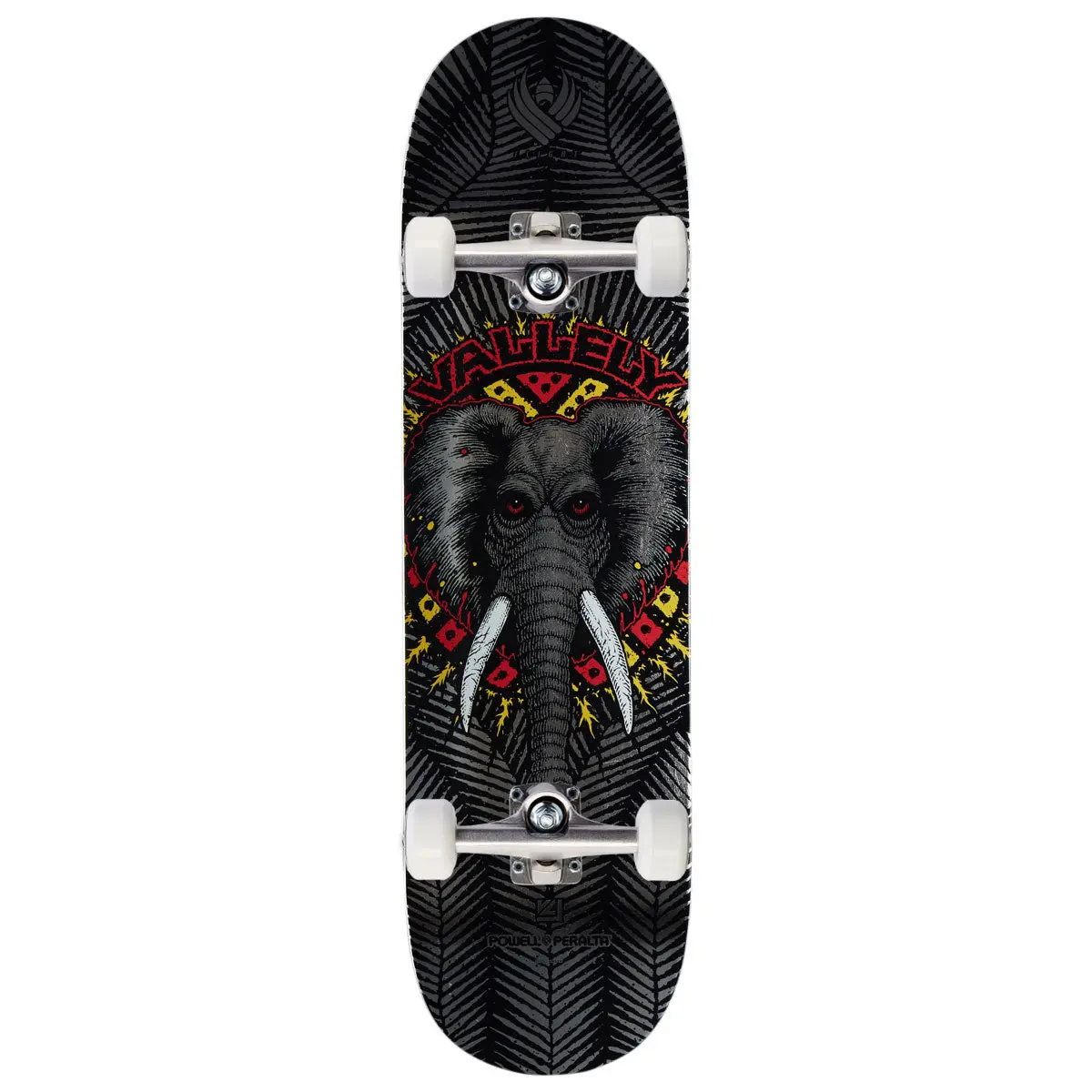 Powell-Peralta Flight Mike Vallely Elephant 02 Skateboard Complete - Silver Foil - 8.38" 1