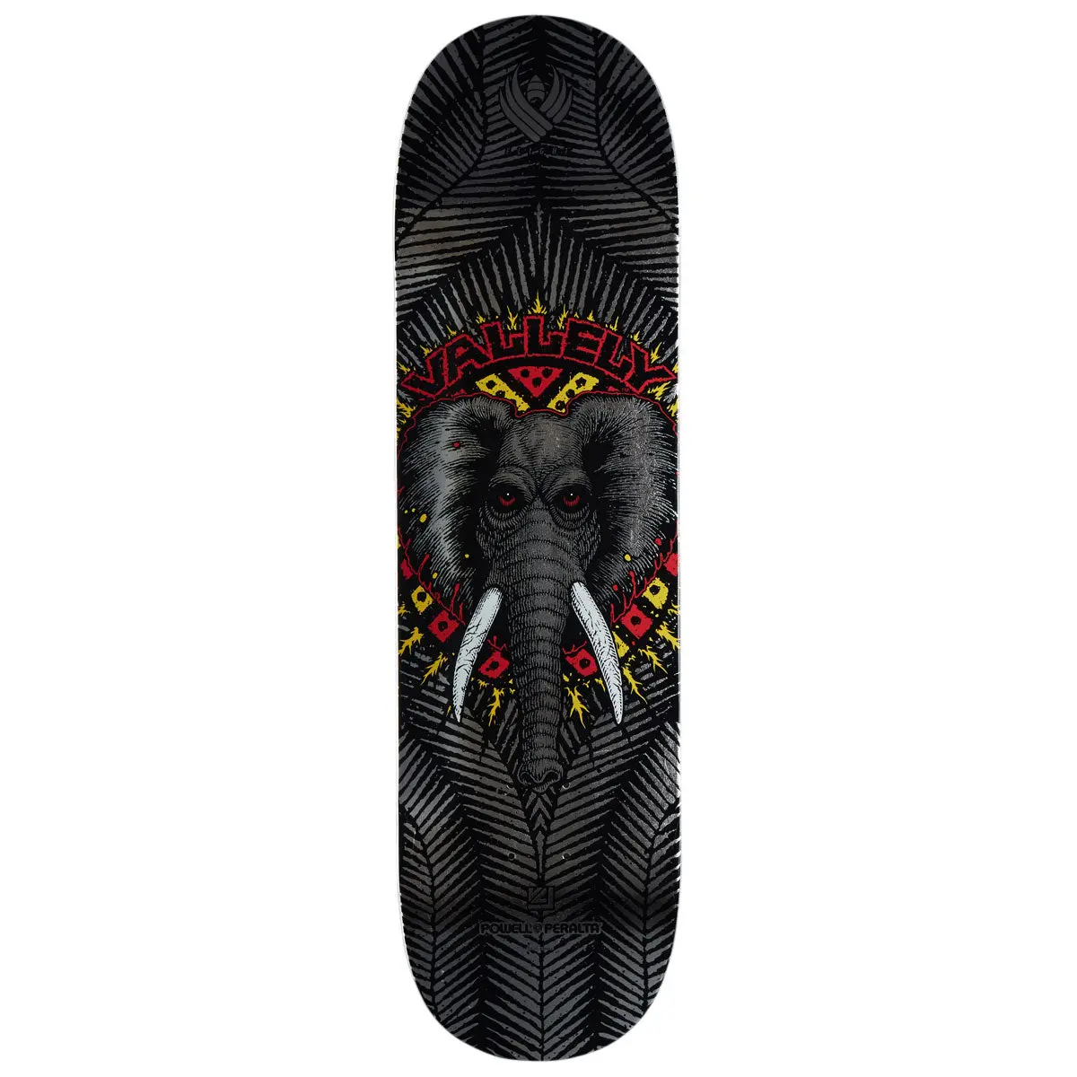 Powell-Peralta Flight Mike Vallely Elephant 02 Skateboard Deck - Silver Foil - 8.63" 1