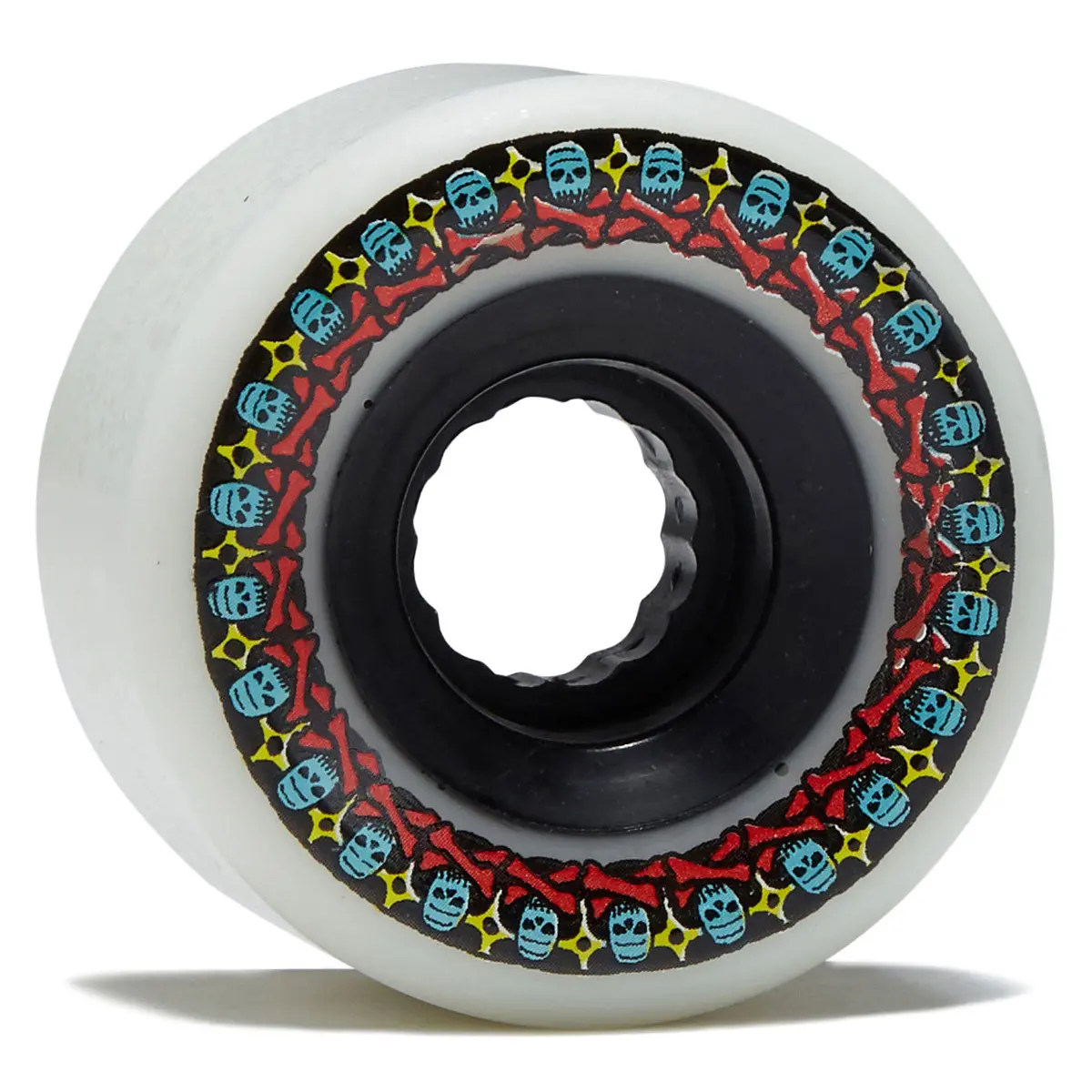 Bones Atf Rough Riders 80A Skateboard Wheels - White - 56Mm 1
