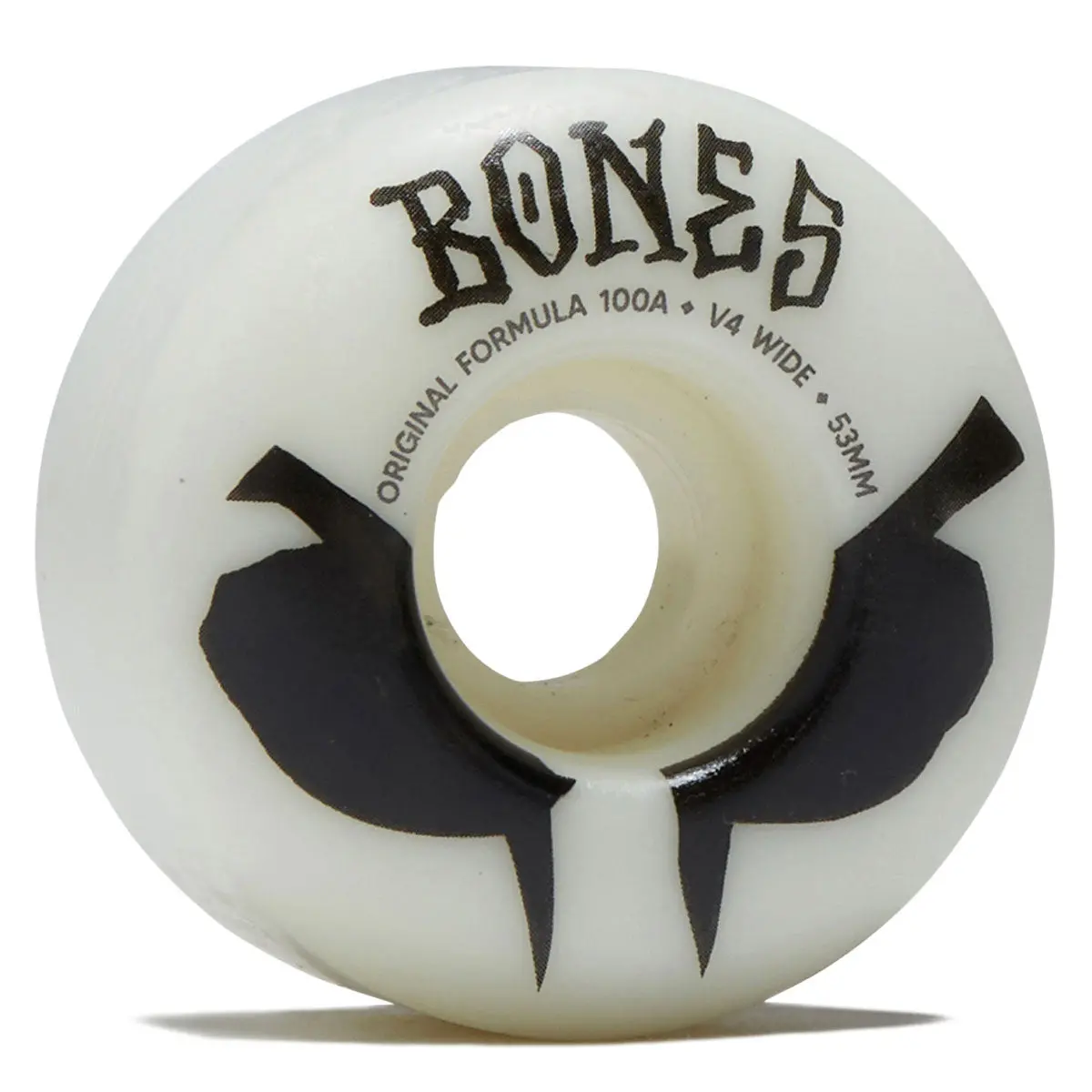 Bones 100S Wides 100A V4 Wide Skateboard Wheels - White 2026 - 53Mm 1
