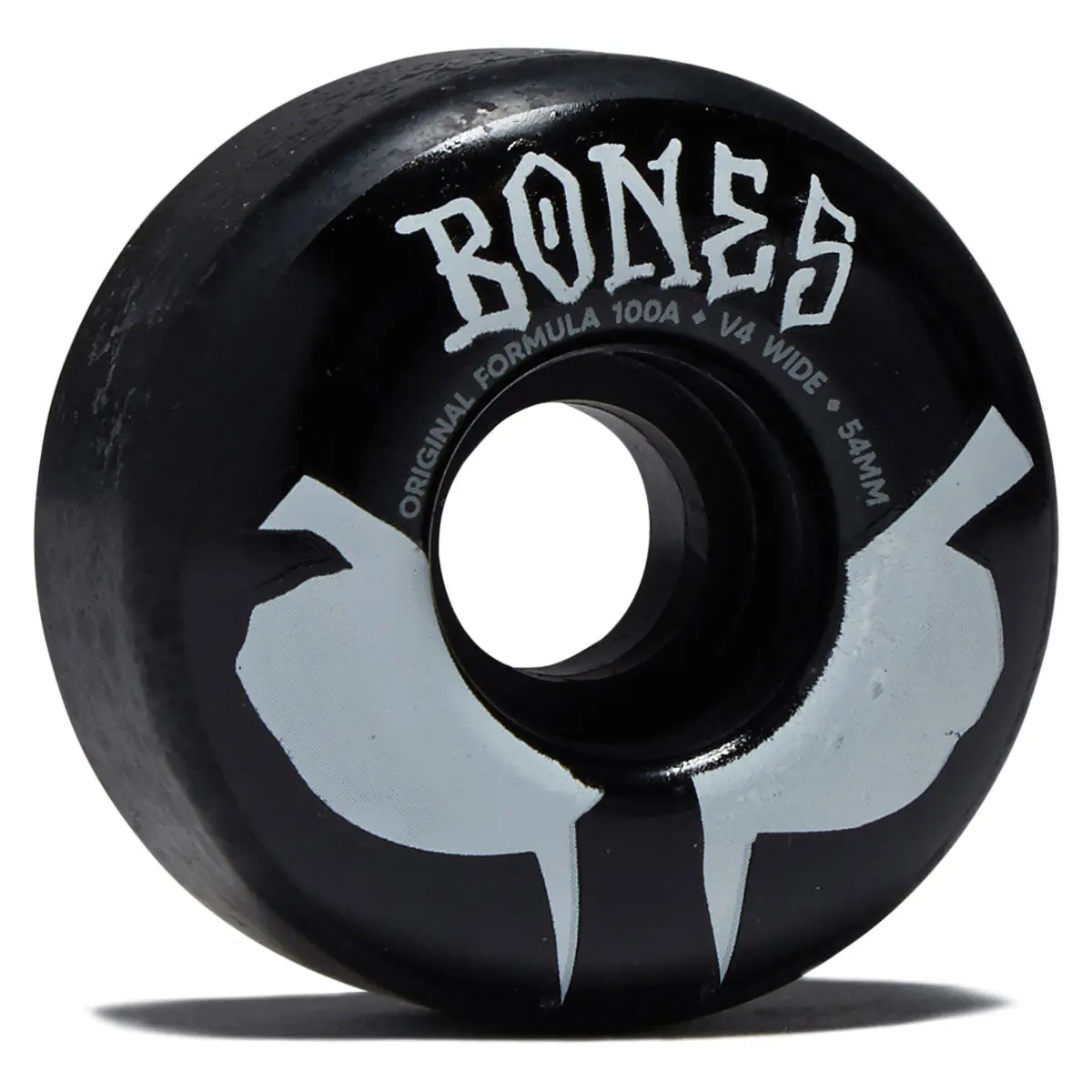 Bones 100S Wides 100A V4 Wide Skateboard Wheels - Black 2026 - 54Mm 1