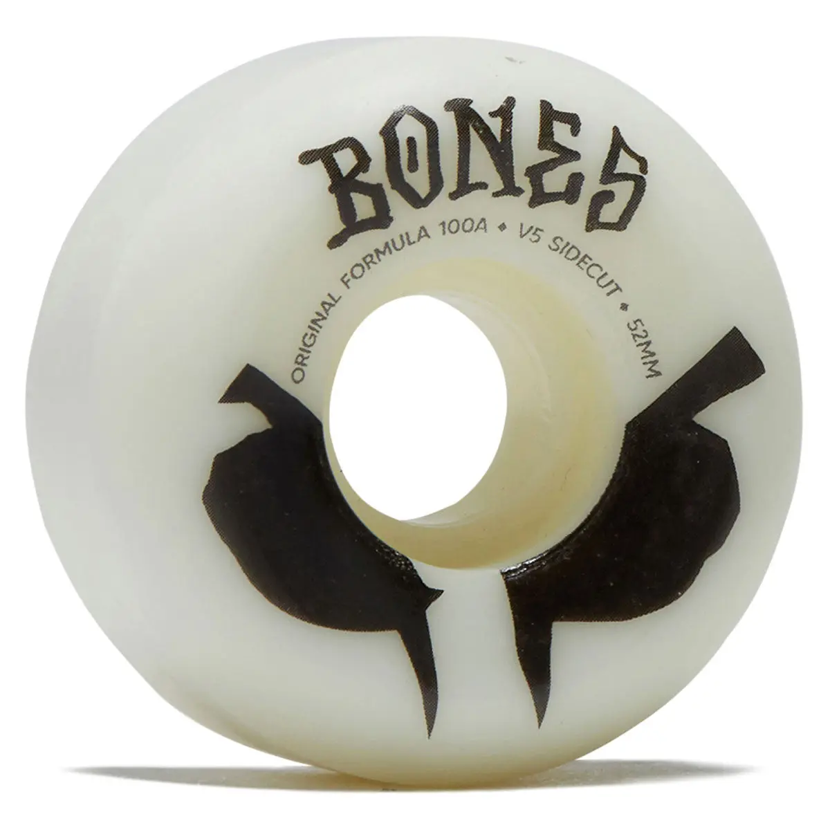 Bones 100S Sidecuts 100A V5 Sidecut Skateboard Wheels - White 2026 - 52Mm 1