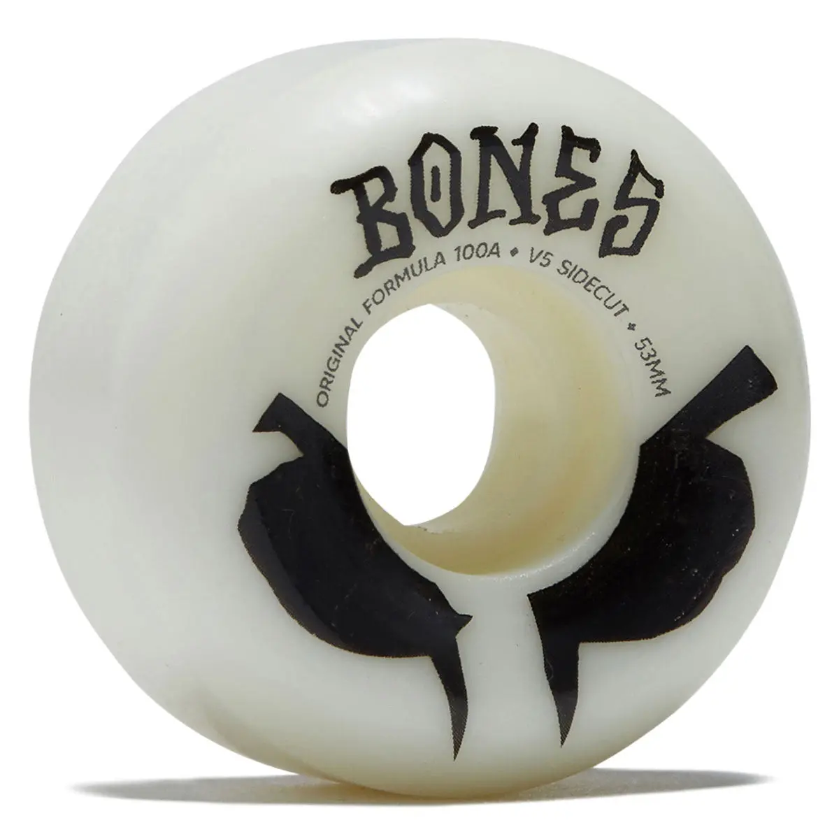 Bones 100S Sidecuts 100A V5 Sidecut Skateboard Wheels - White 2026 - 53Mm 1