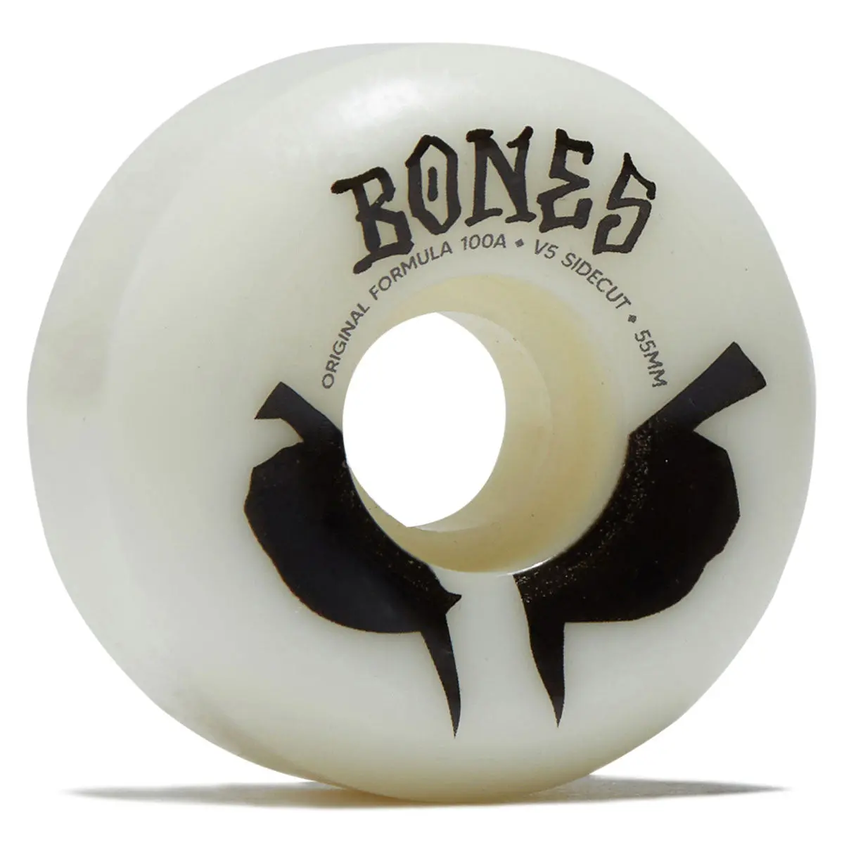 Bones 100S Sidecuts 100A V5 Sidecut Skateboard Wheels - White 2026 - 55Mm 1