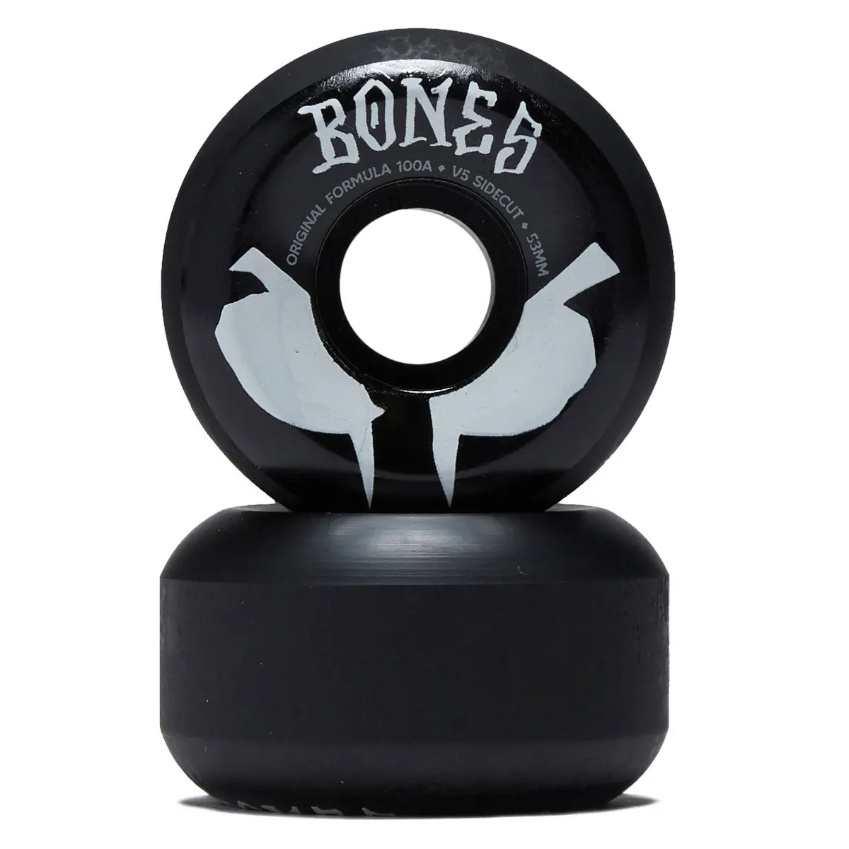 Bones 100S Sidecuts 100A V5 Sidecut Skateboard Wheels - Black 2026 - 53Mm 2