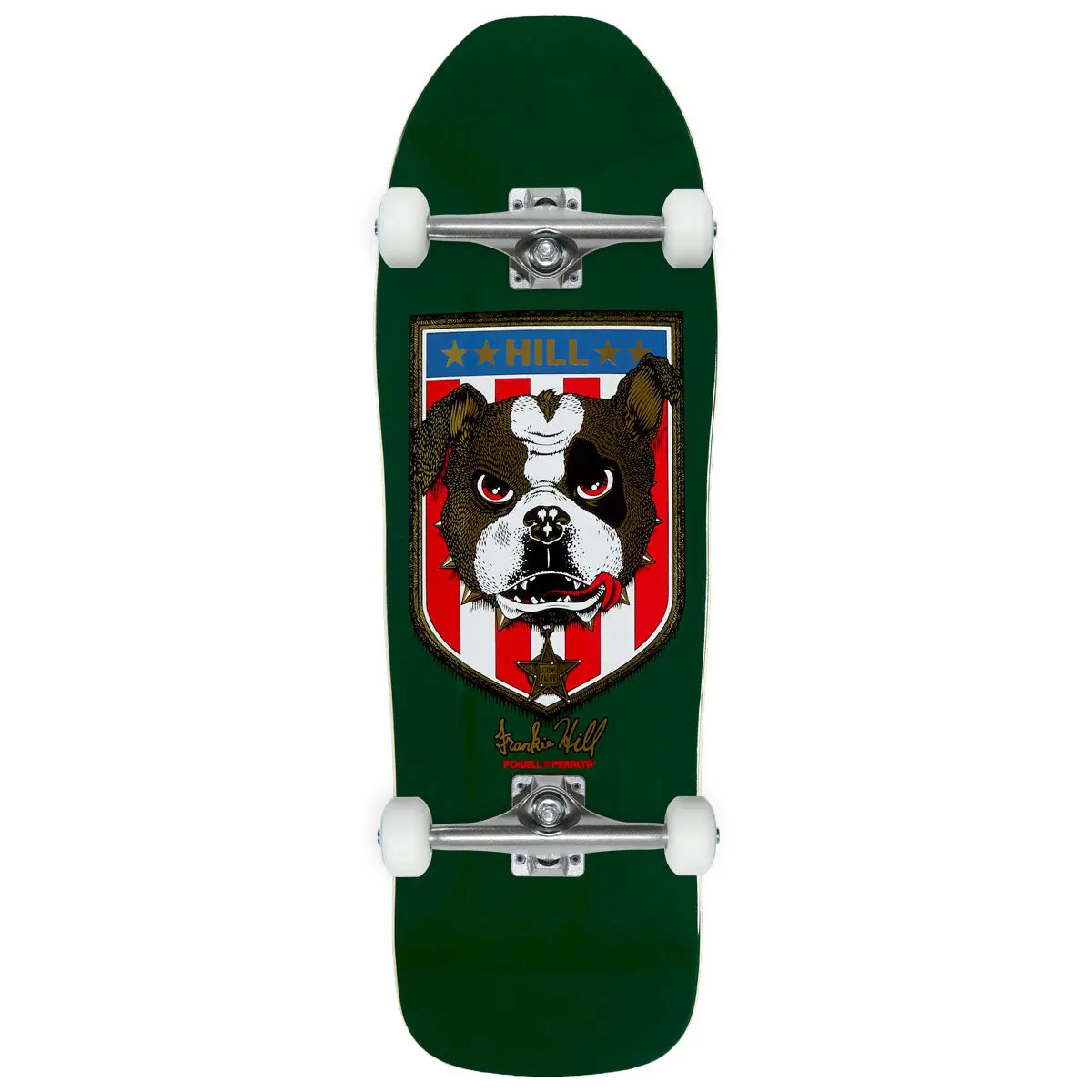 Powell-Peralta Frankie Hill Bull Dog 15 Skateboard Complete - Green/Gold Fade - 10.00" 1