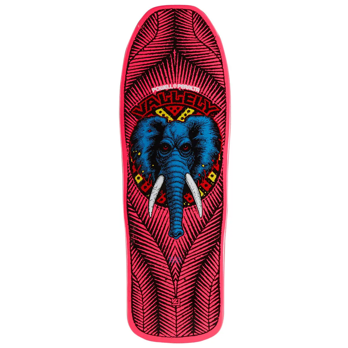 Powell-Peralta Mike Vallely Elephant 13 Skateboard Deck - Pink - 10.00" 1