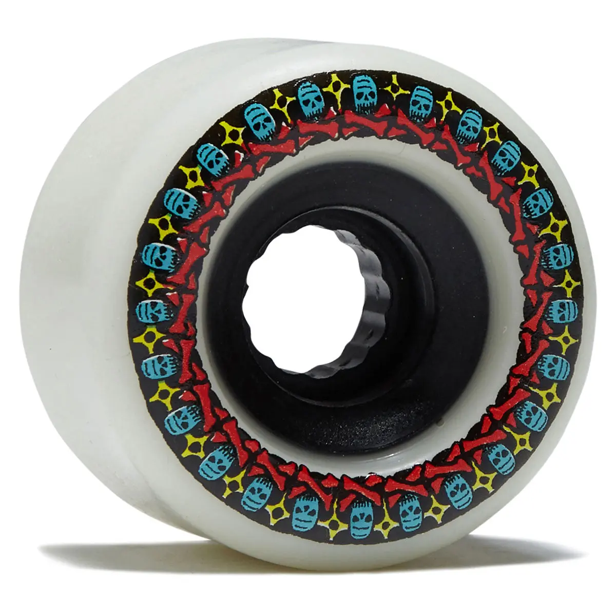 Bones Atf Rough Riders 80A Skateboard Wheels - White - 59Mm 1