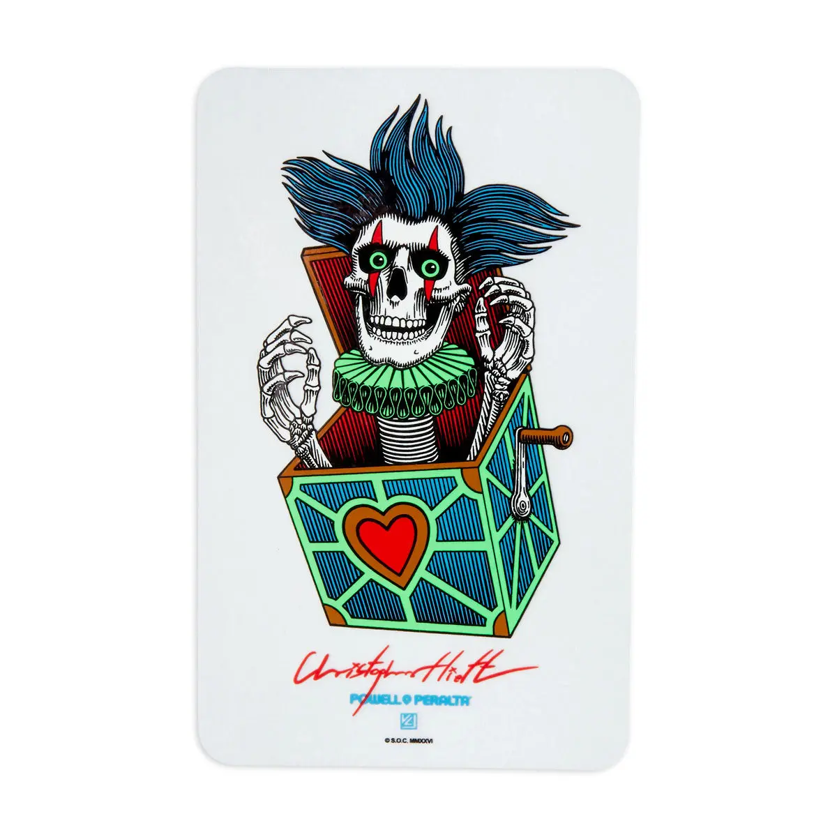Powell-Peralta Chris Hiett Skull Sticker 1