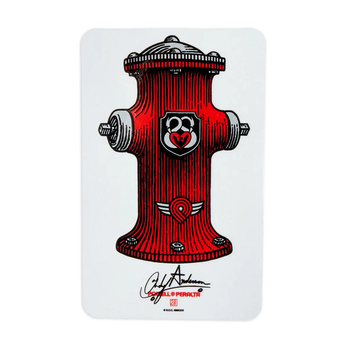 Powell-Peralta Andy Anderson Hydrant Sticker 1