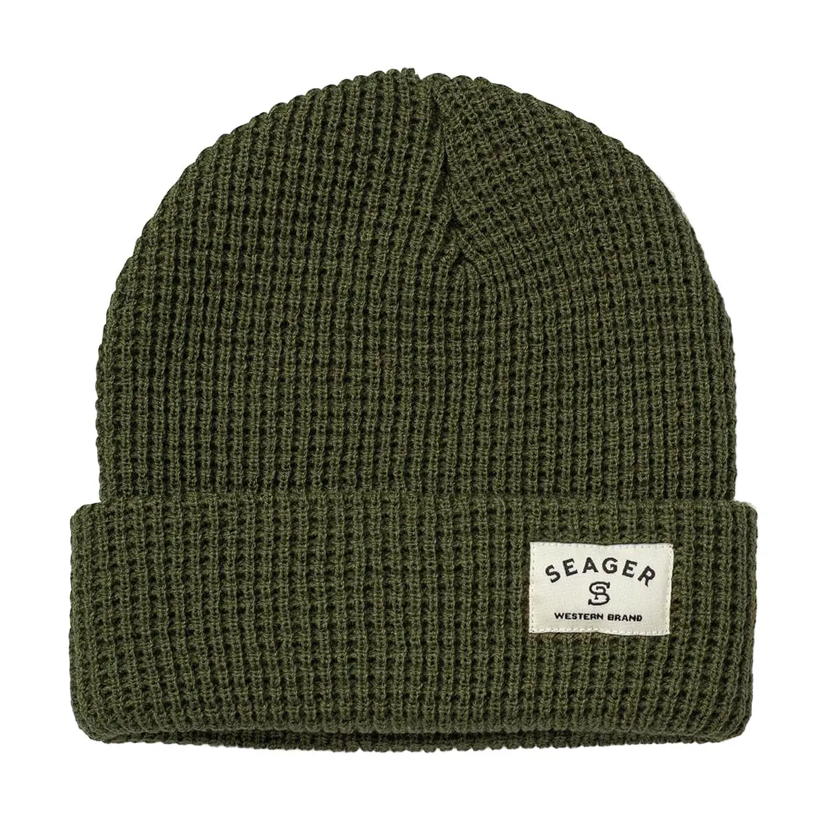 Seager Service 2.0 Waffle Knit Beanie - Army 1