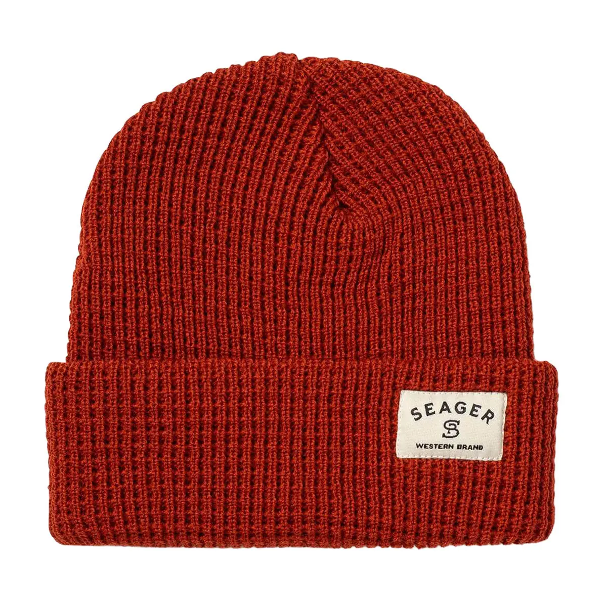 Seager Service 2.0 Waffle Knit Beanie - Rust 1