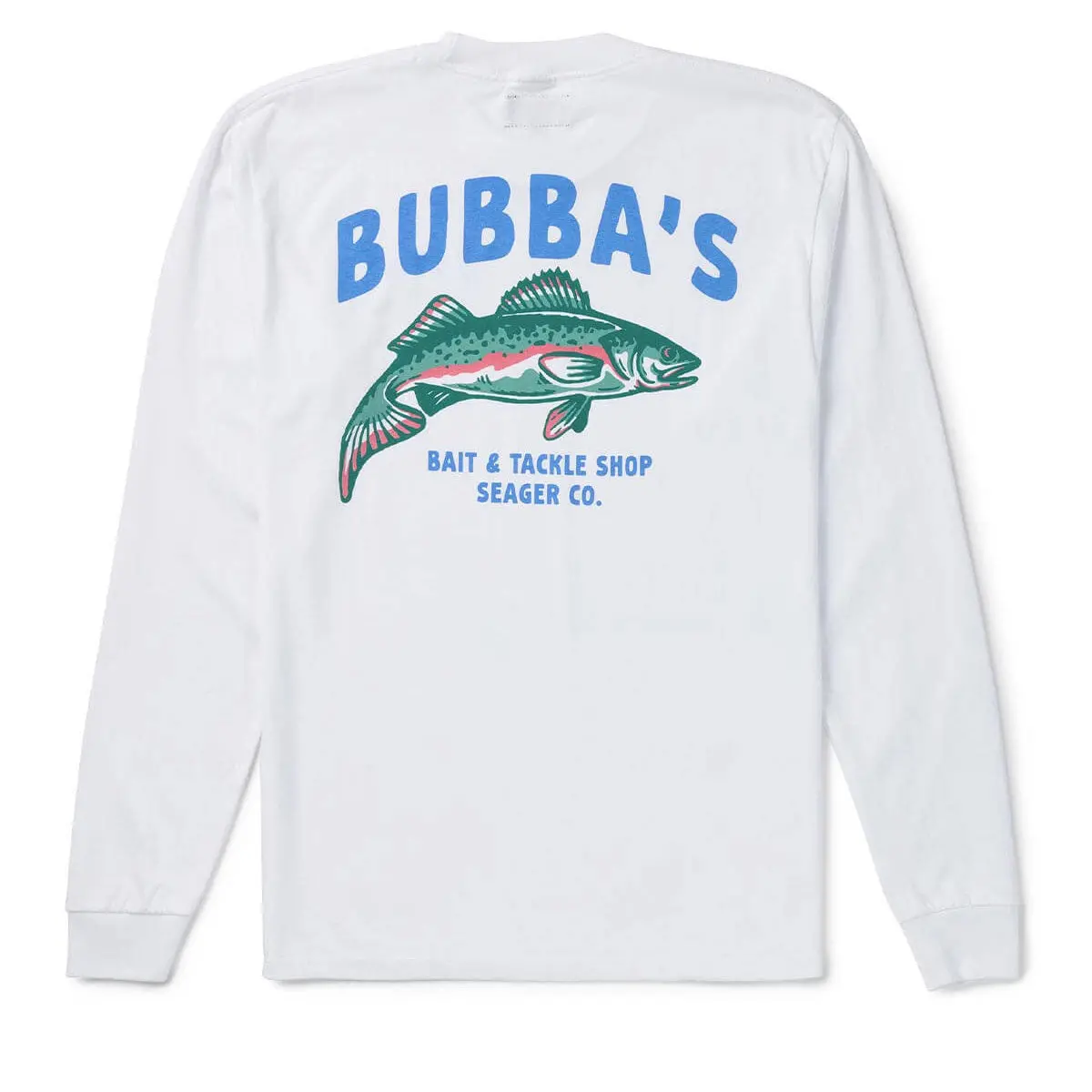 Seager Bubbas Long Sleeve T-Shirt - White 1