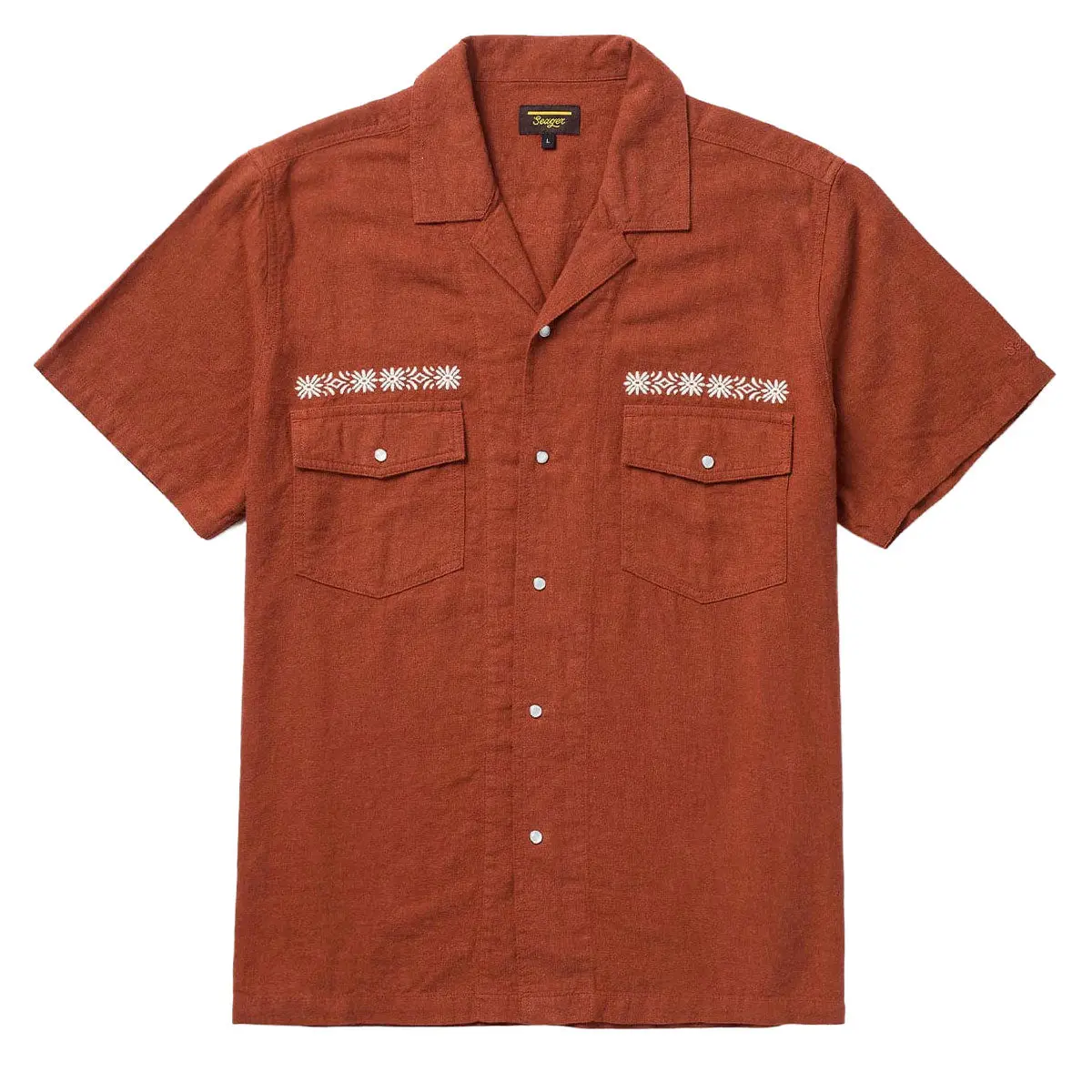 Seager Whippersnapper Embroidered Shirt - Red Clay 1