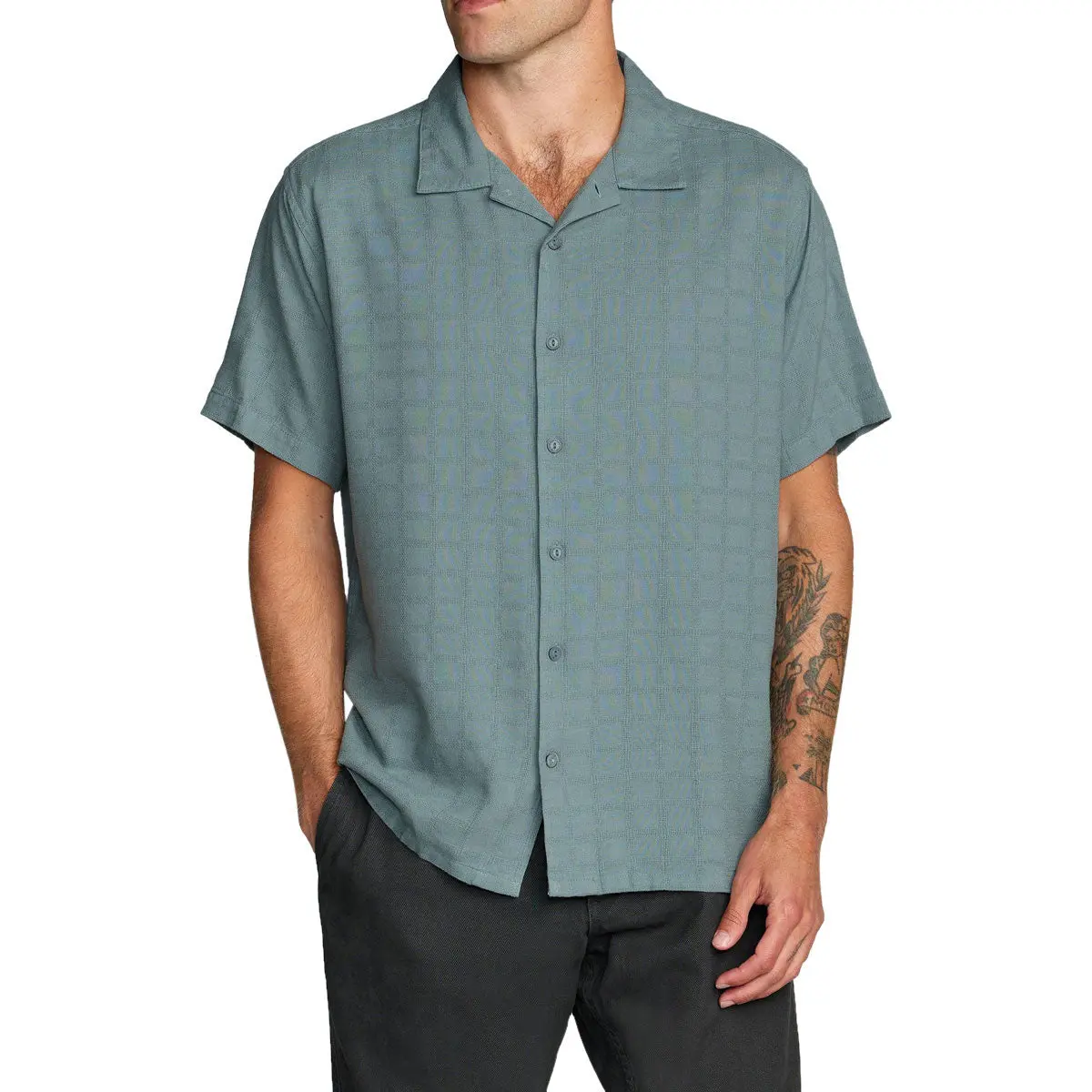 Rvca Vacancy Shirt - Lead 1