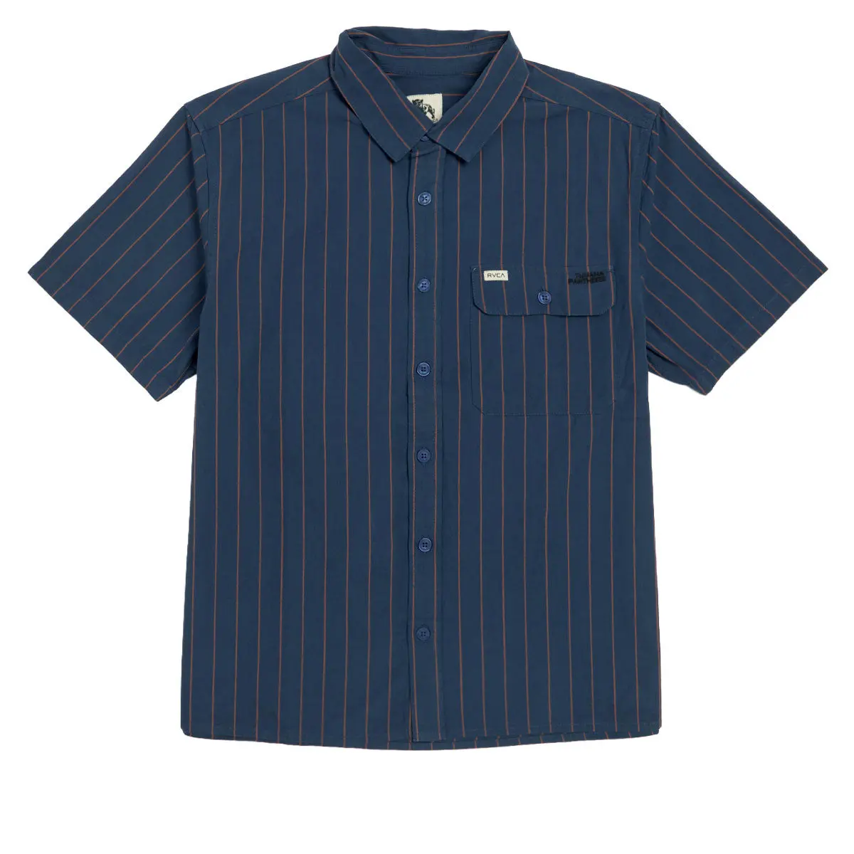 Rvca Tjp Dayshift Stripe Shirt - Moody Blue 1