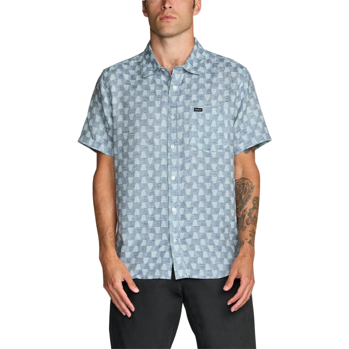 Rvca Va Monogram Shirt - Vintage Navy 1