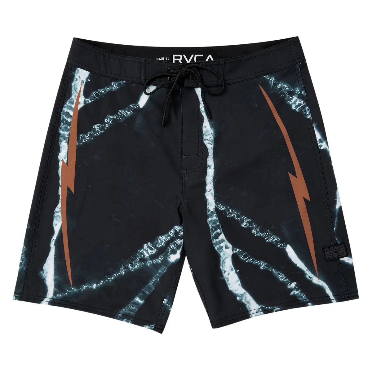 Rvca X Clay Boardshorts - Black Resin 1