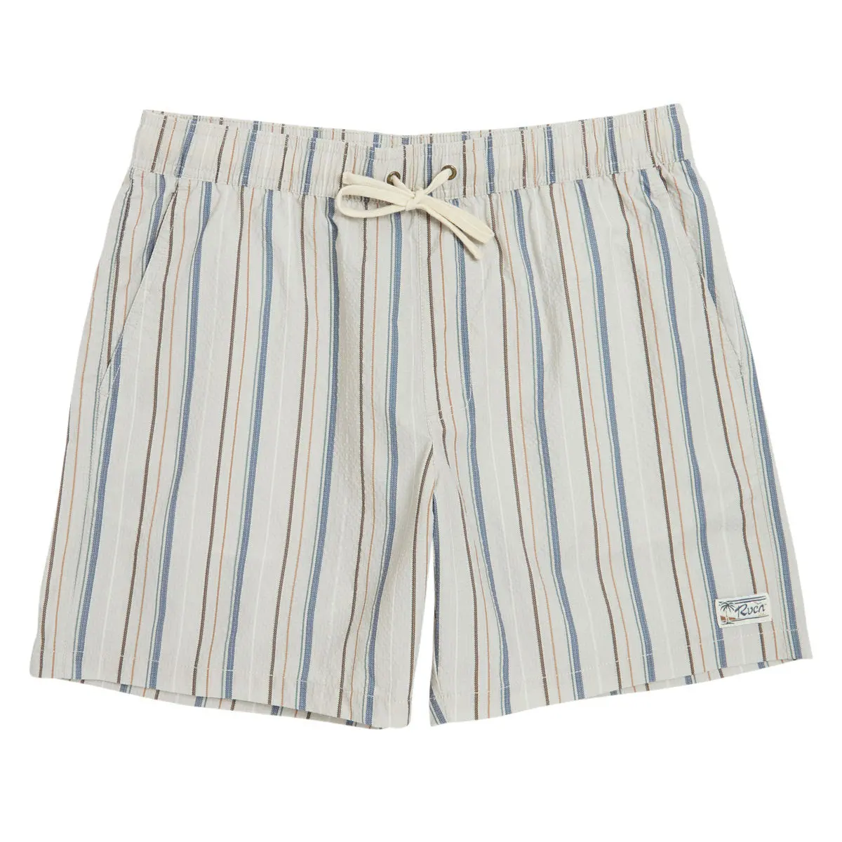 Rvca Exotica Seersucker Elastic 17 Shorts - Light Khaki 1