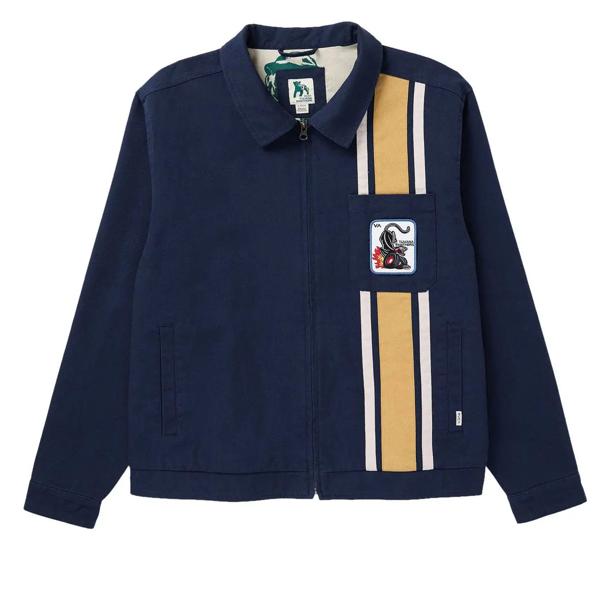 Rvca Panther Team Jacket - Garage Blue 1