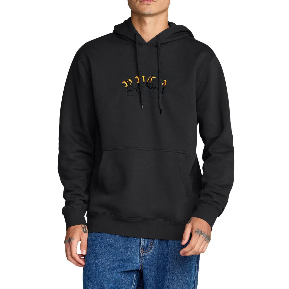 Rvca Olde Rvca Hoodie - Pirate Black 1