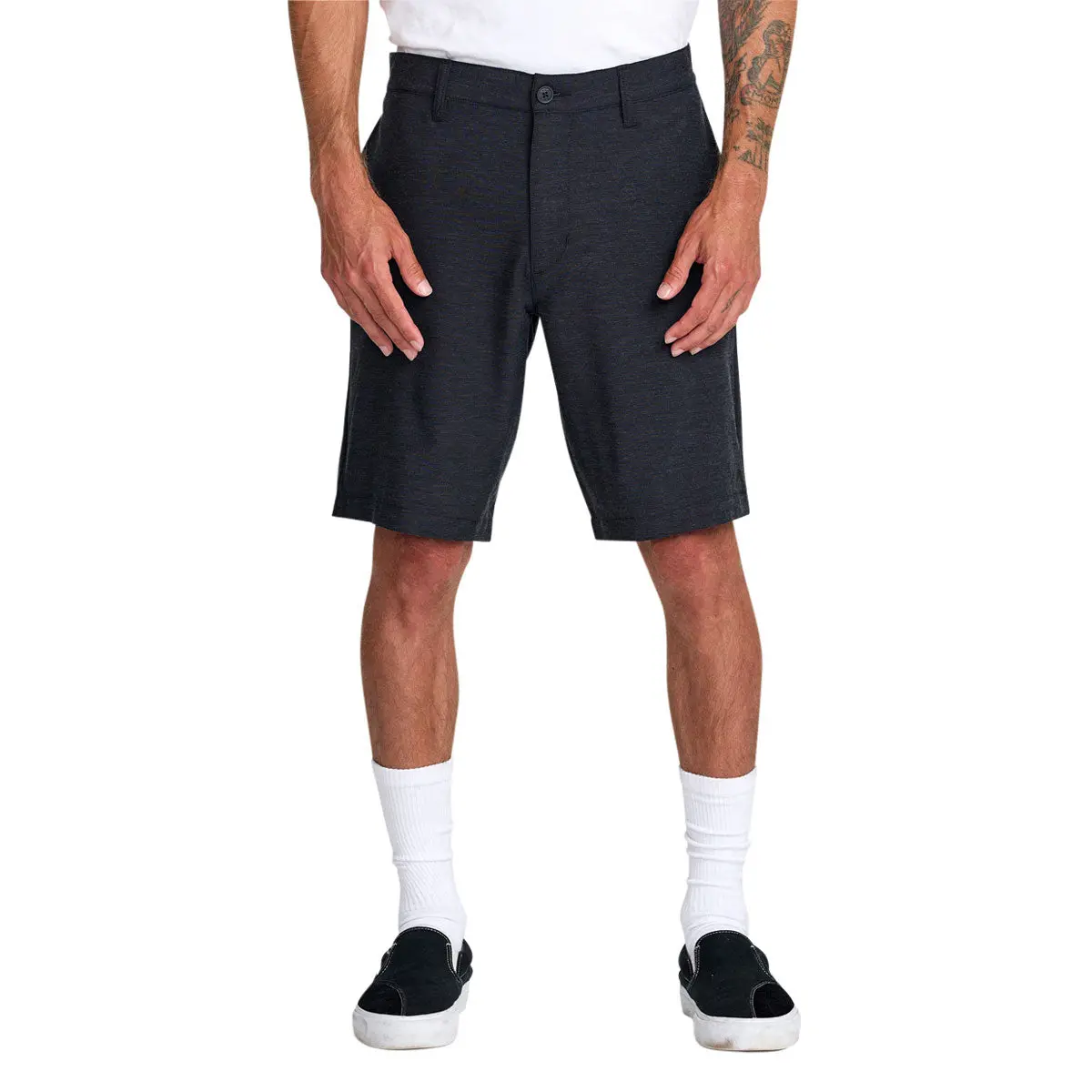 Rvca Sport Course Chino Shorts - Heather Black 2