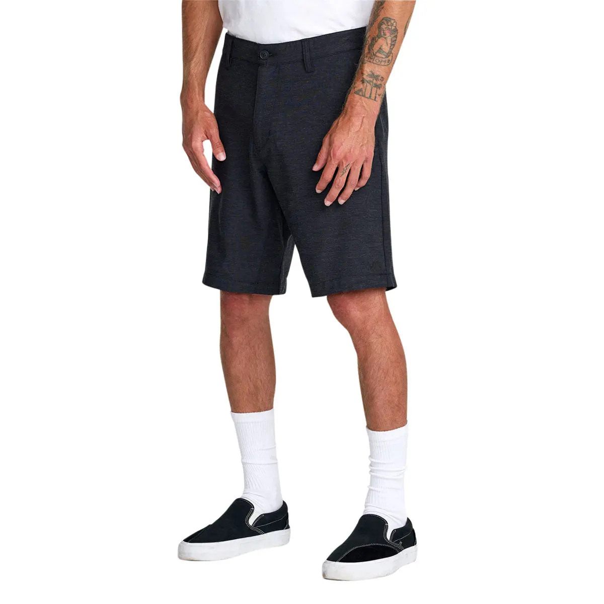 Rvca Sport Course Chino Shorts - Heather Black 4