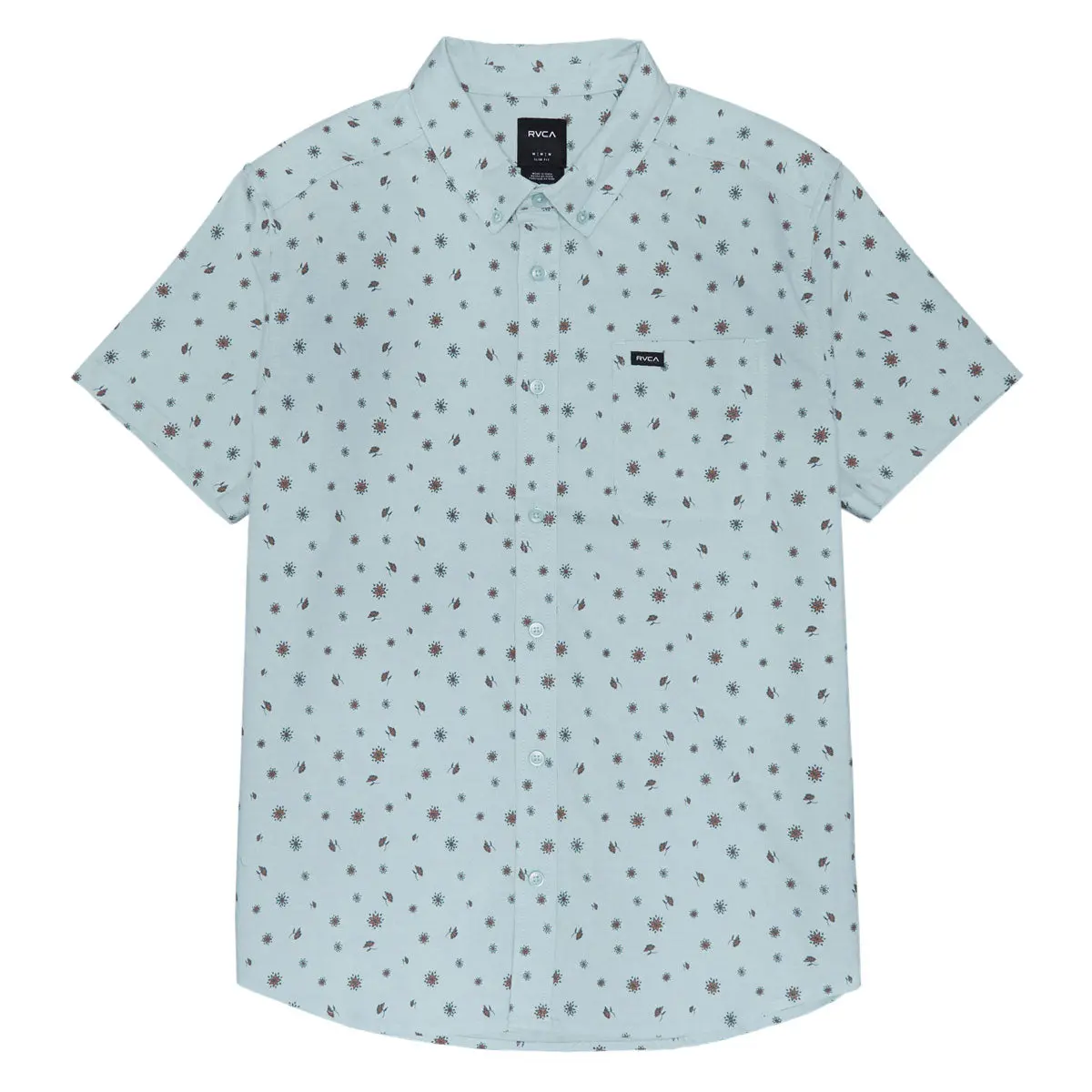 Rvca Thatll Do Print Shirt - Blue Haze 1