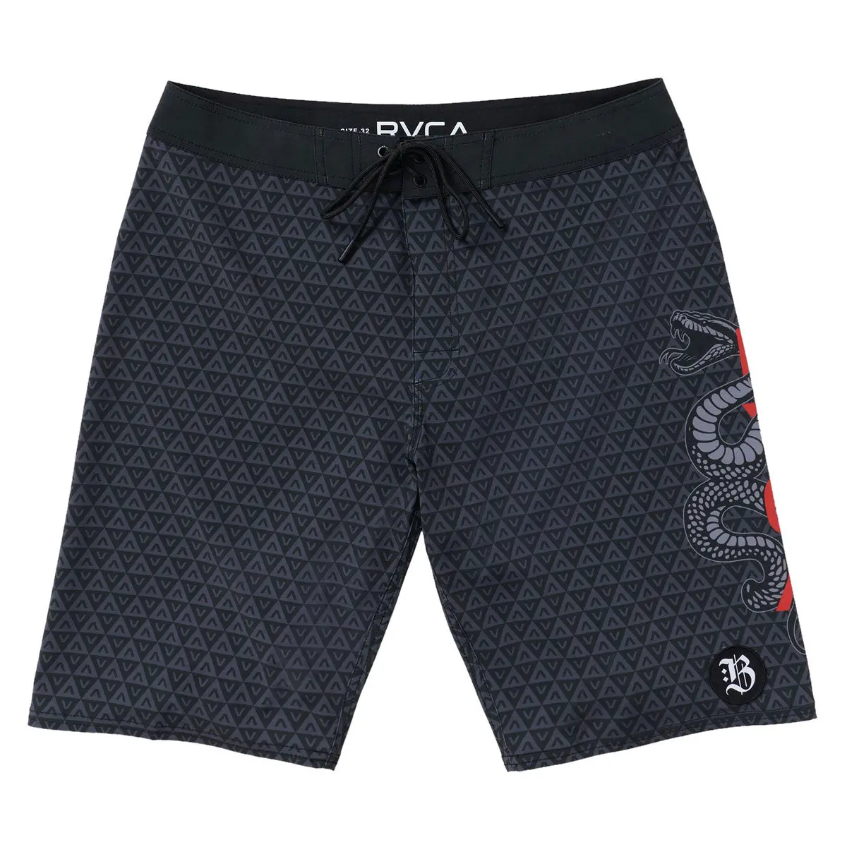 Rvca Barron Snake 21 Boardshorts - Black 1