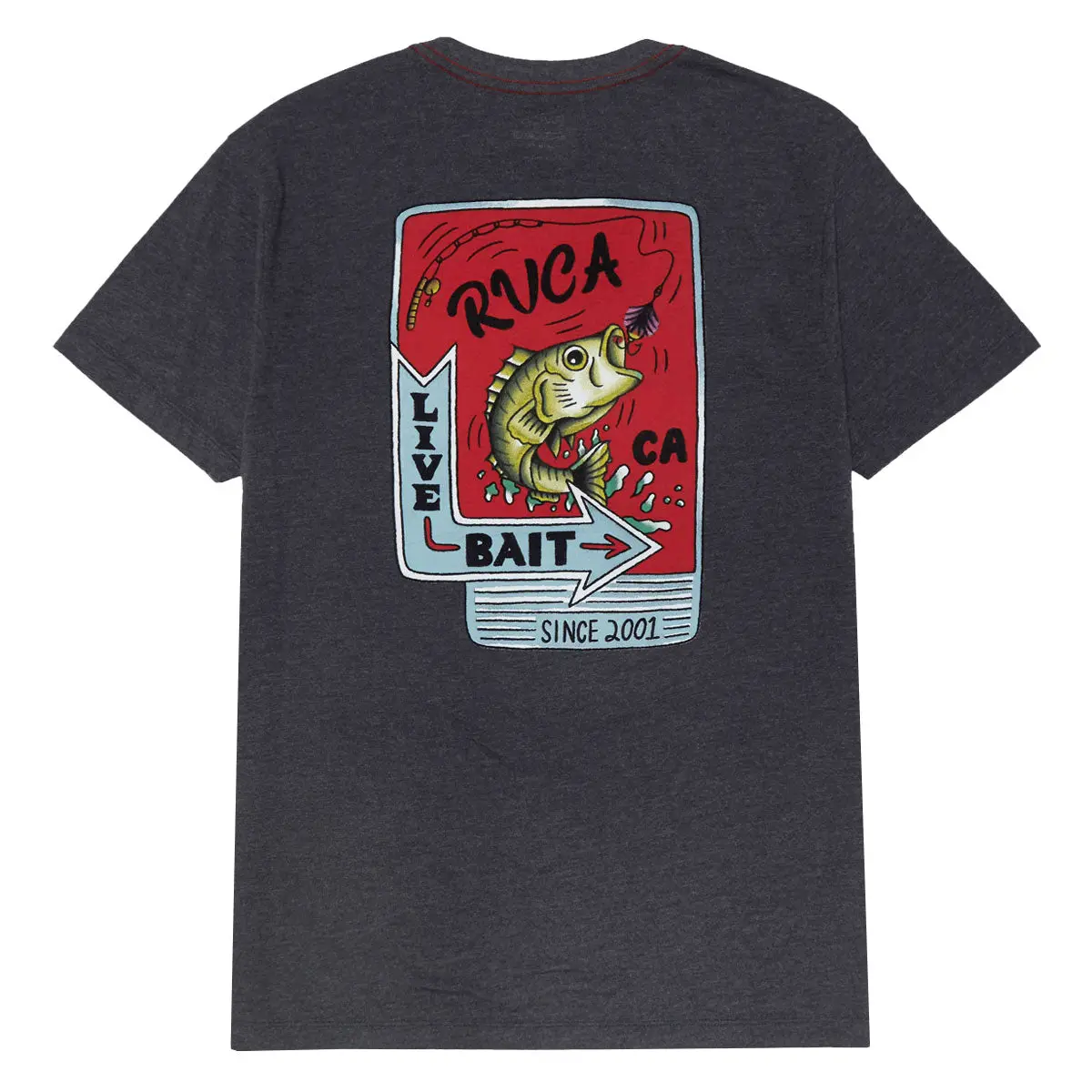 Rvca Live Bait T-Shirt - Black 1