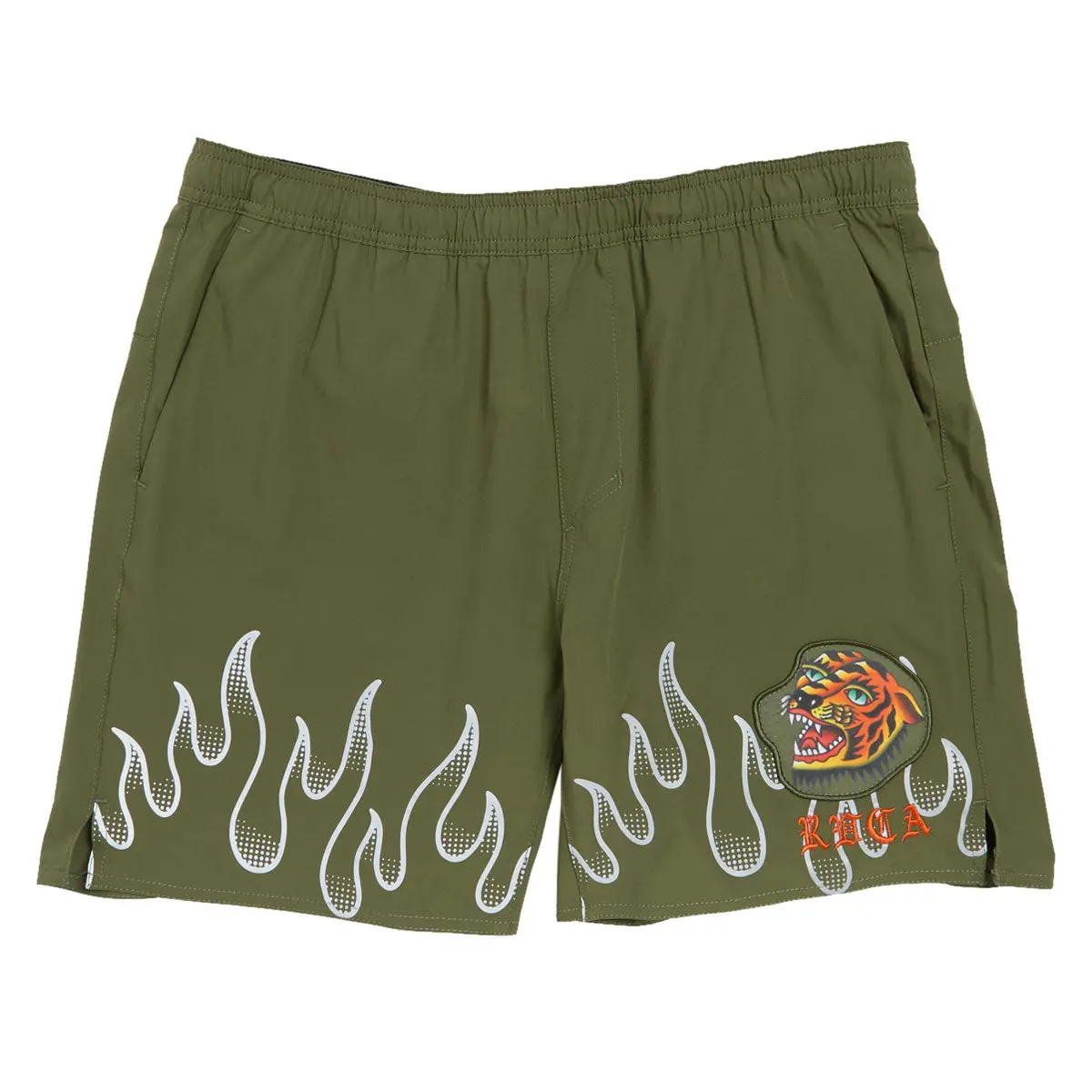 Rvca Yogger 2 In 1 17 Shorts - Army Green 1