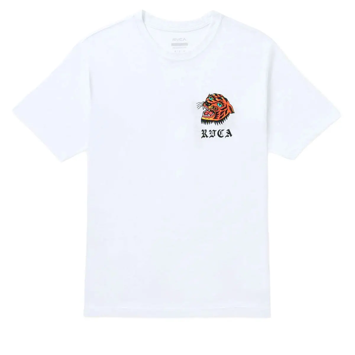 Rvca Kaleb Tiger T-Shirt - White 1
