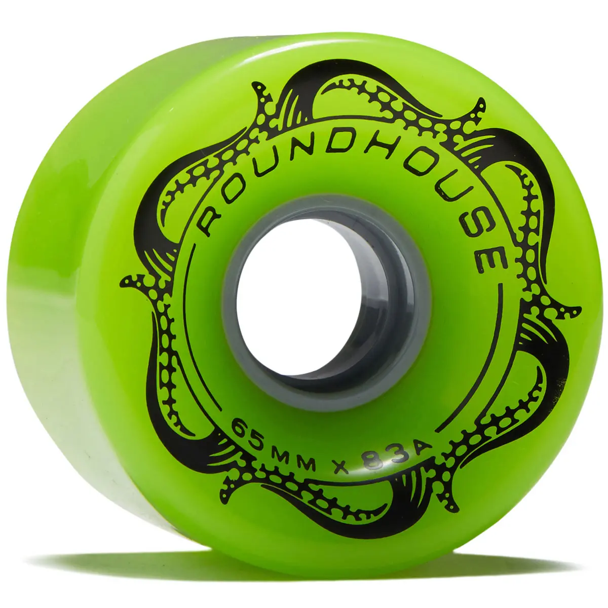 Carver Roundhouse Slick 83A Longboard Wheels - Green Glo - 65Mm 1